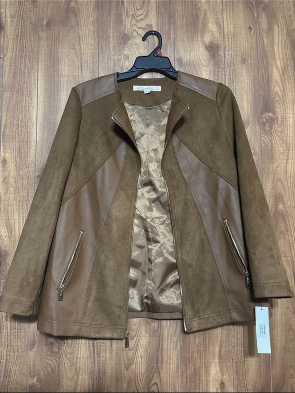 Kenneth Cole Women's Brown faux suede Jacket
